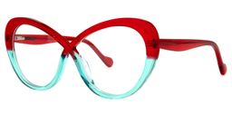 Charde Geometric Red Glasses1