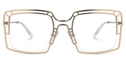 Kapri Square Gold Glasses0