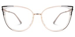Estrada Black-Clear Cat eye Glasses2