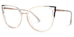 Estrada Black-Clear Cat eye Glasses3