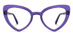Shanne Geometric Purple Glasses0