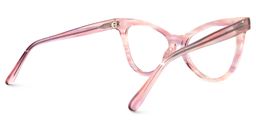 Floscine Cateye Pink Glasses3