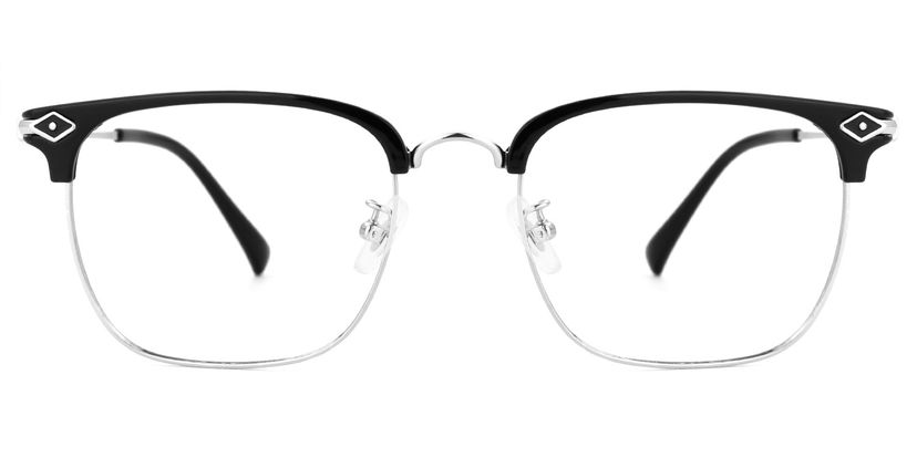 Hixson Browline Silver Glasses