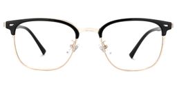 Milagros Browline Black-Gold Glasses0