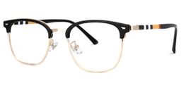 Milagros Browline Black-Gold Glasses1