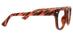 Halums Square Orange-Black Glasses2
