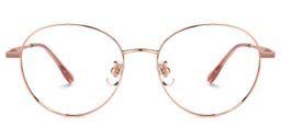 Glover Round Rose-Gold Glasses0