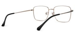 Earlene Square Black-Gold Glasses3