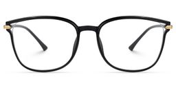 Mander Square Black Glasses0