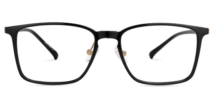 Voncille Square Black Glasses