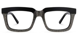 Lourdes Square Silver Glasses0