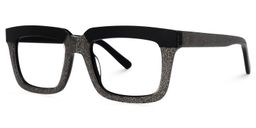 Lourdes Square Silver Glasses1