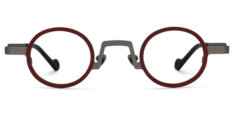 Betton Round Red Glasses