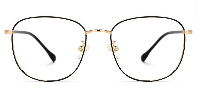 Navedo Square Black-Gold Glasses