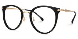 Yahaira Round Black Glasses1