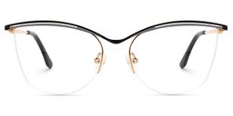 Sheri Cateye Black Glasses0