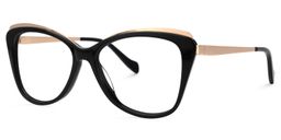 Chelesa Butterfly Black Glasses1