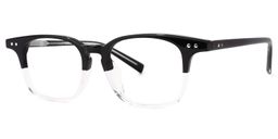 Hayden Square Black-White Glasses1
