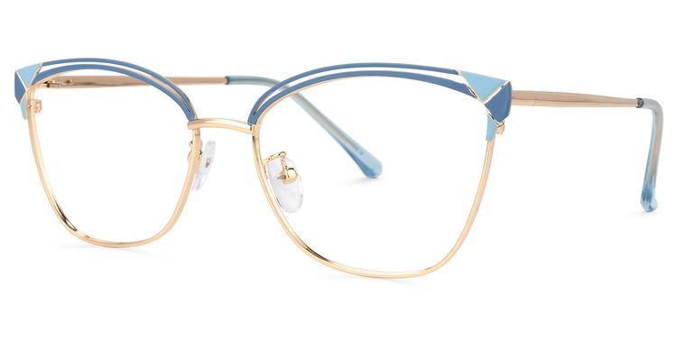 Exey Cateye Blue Glasses
