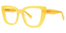 Peggy Cateye Yellow Glasses1