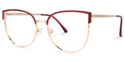 Jenitza Geometric Red Glasses1