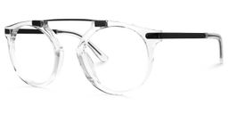 Buggie Round Clear Glasses1