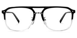 Shante Square Black-Clear Glasses0