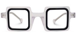 Kemp Square Black Glasses0