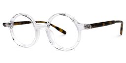 Mincey Round Clear Glasses1