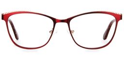 Claire Cat-eye Rivets Glasses0