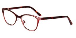 Hannah Oval Red Glasses3