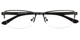 Morgan Semi-Rimless Black Glasses5