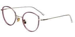 Cecilia Cat Eye Purple Glasses4