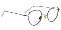 Cecilia Cat Eye Purple Glasses5