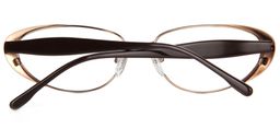 Muriel Oval Brown Glasses5