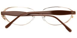 Muriel Oval Gold Glasses5