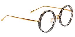 Kelly Round Black Glasses4