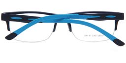 Aletta Half-Rim Blue Glasses4