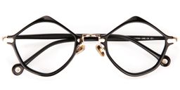 Sicily Lip-Shaped Black Glasses1