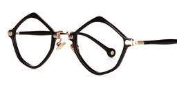 Sicily Lip-Shaped Black Glasses3