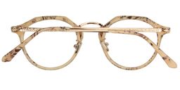 Noah Geometric Gold Glasses2