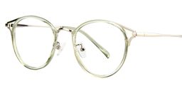 Serafina Cat Eye Green Glasses2