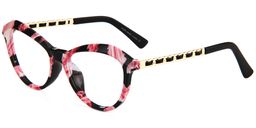 Trista Cat Eye Floral Glasses3