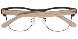 Letitia Browline Brown Glasses5