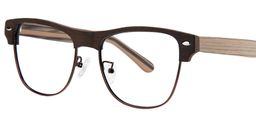 Letitia Browline Brown Glasses2