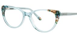 Tamara Cat Eye Green Glasses0
