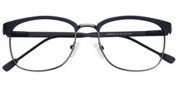 Oscar Browline Dark Blue Eyeglasses1