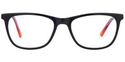 Aviva Rectangle Black Glasses0