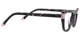 Barbara Rectangle Black-Pink Glasses4