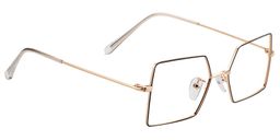 Effie Geometric Black & Gold Glasses 3